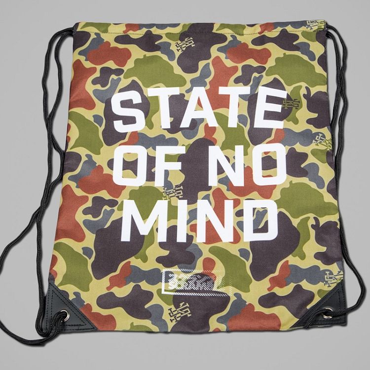 Scramble "No Mind" Camo Drawstring Bag