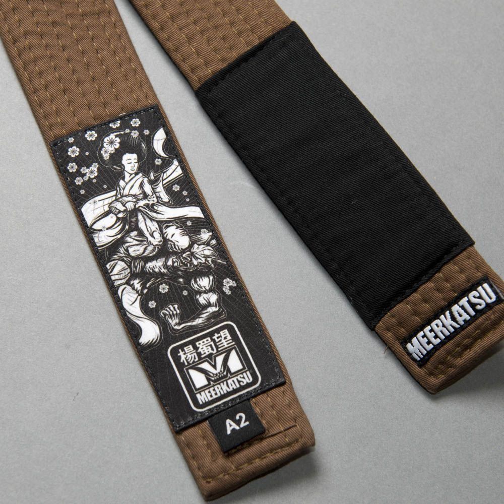 Meerkatsu Heavenly Obi, Brazilian Jiu-Jitsu Belt - Brown