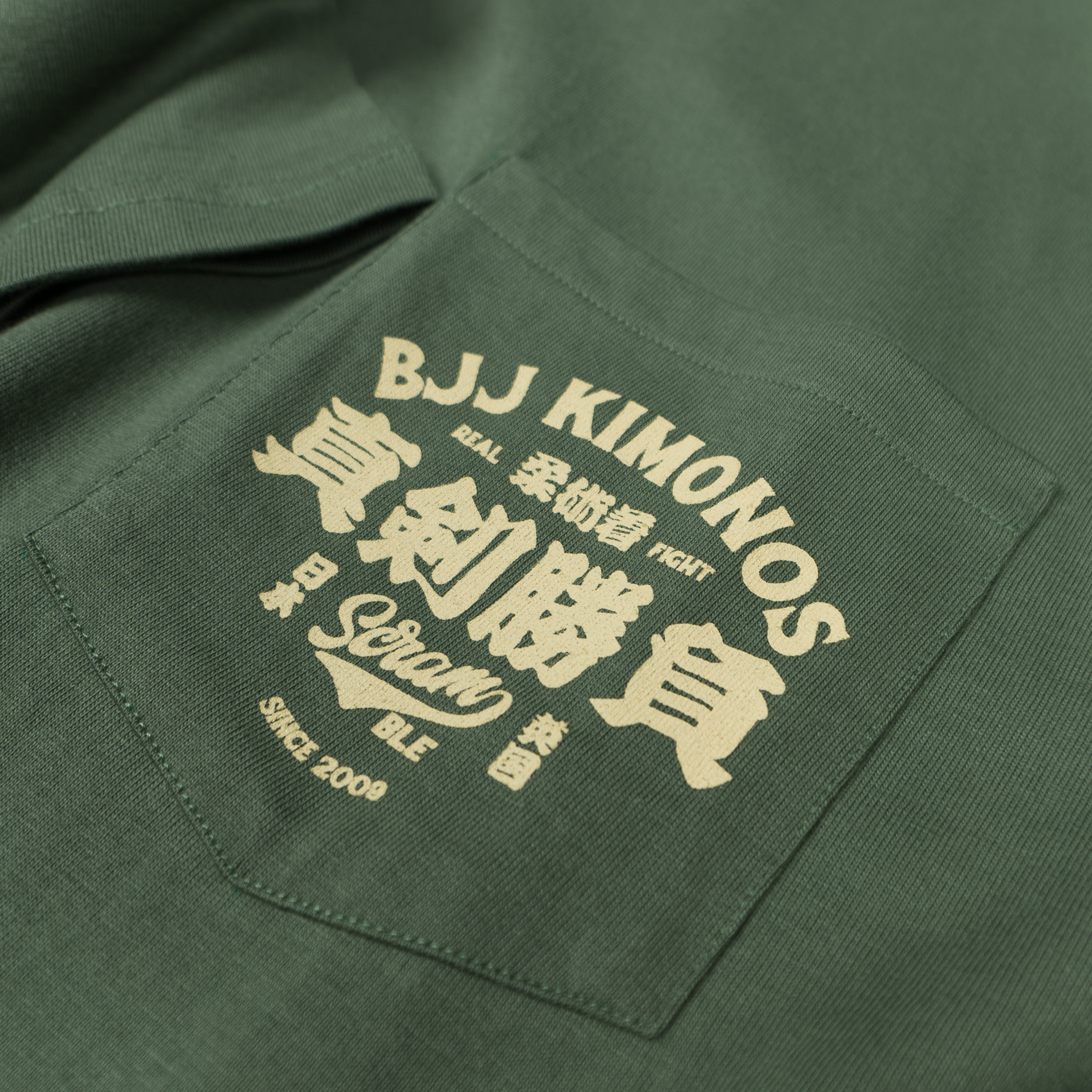 Kimono Label Tee - Green