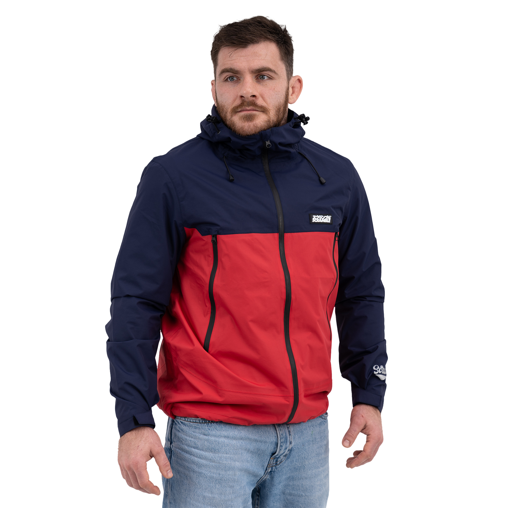 Ame Jacket - Red / Navy