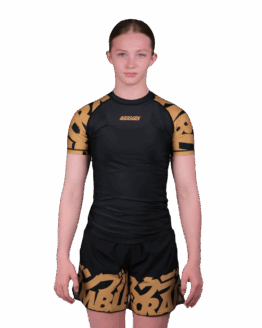 Baka Rashguard - Black/Gold - Kids